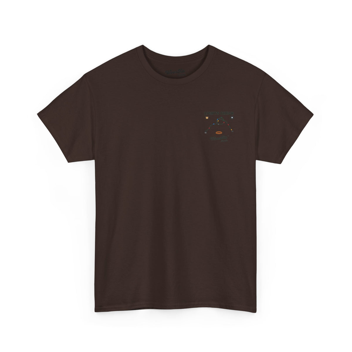 WoozKa Brands Christmas Lights T-Shirt, Funny Holiday Decorating Back Print