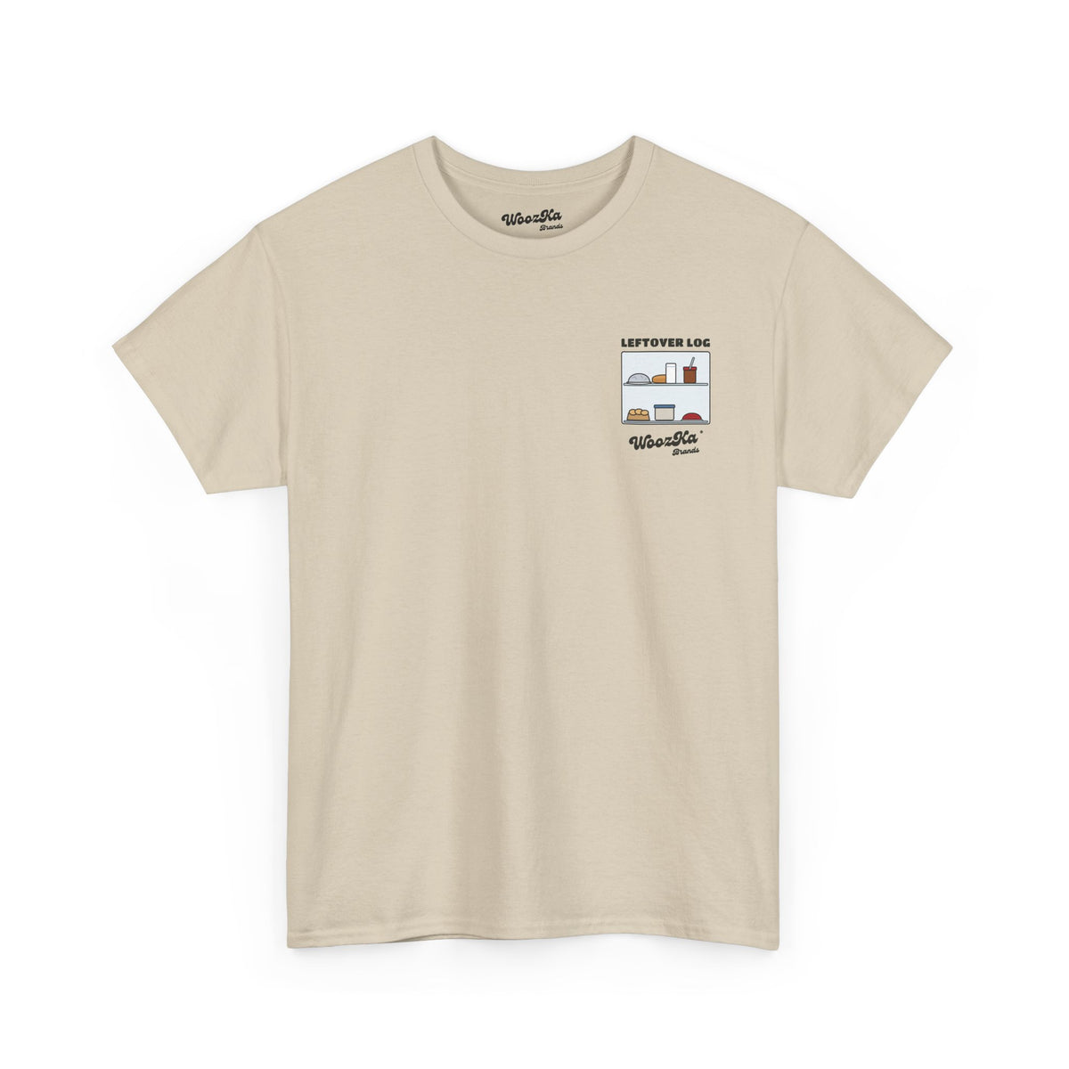 WoozKa Brands Funny Thanksgiving Leftovers T-Shirt, Turkey Pie Back Print