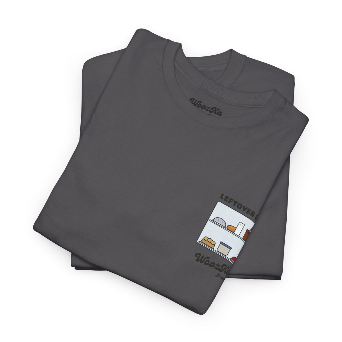 WoozKa Brands Funny Thanksgiving Leftovers T-Shirt, Turkey Pie Back Print