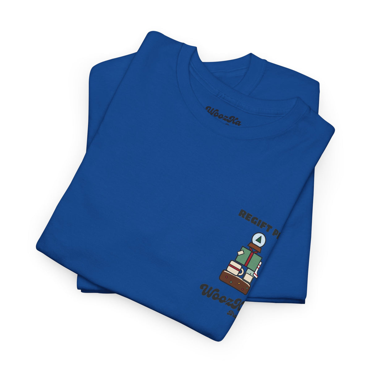 WoozKa Brands Funny Christmas T-Shirt, Regift Office Party Back Print