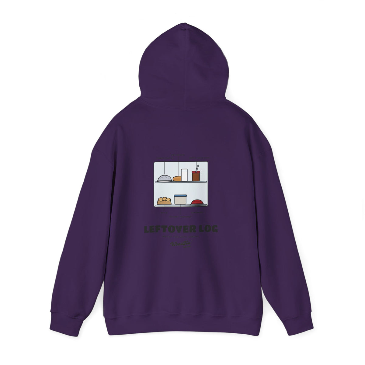WoozKa Brands Funny Thanksgiving Leftovers Hoodie, Turkey Pie Back Print