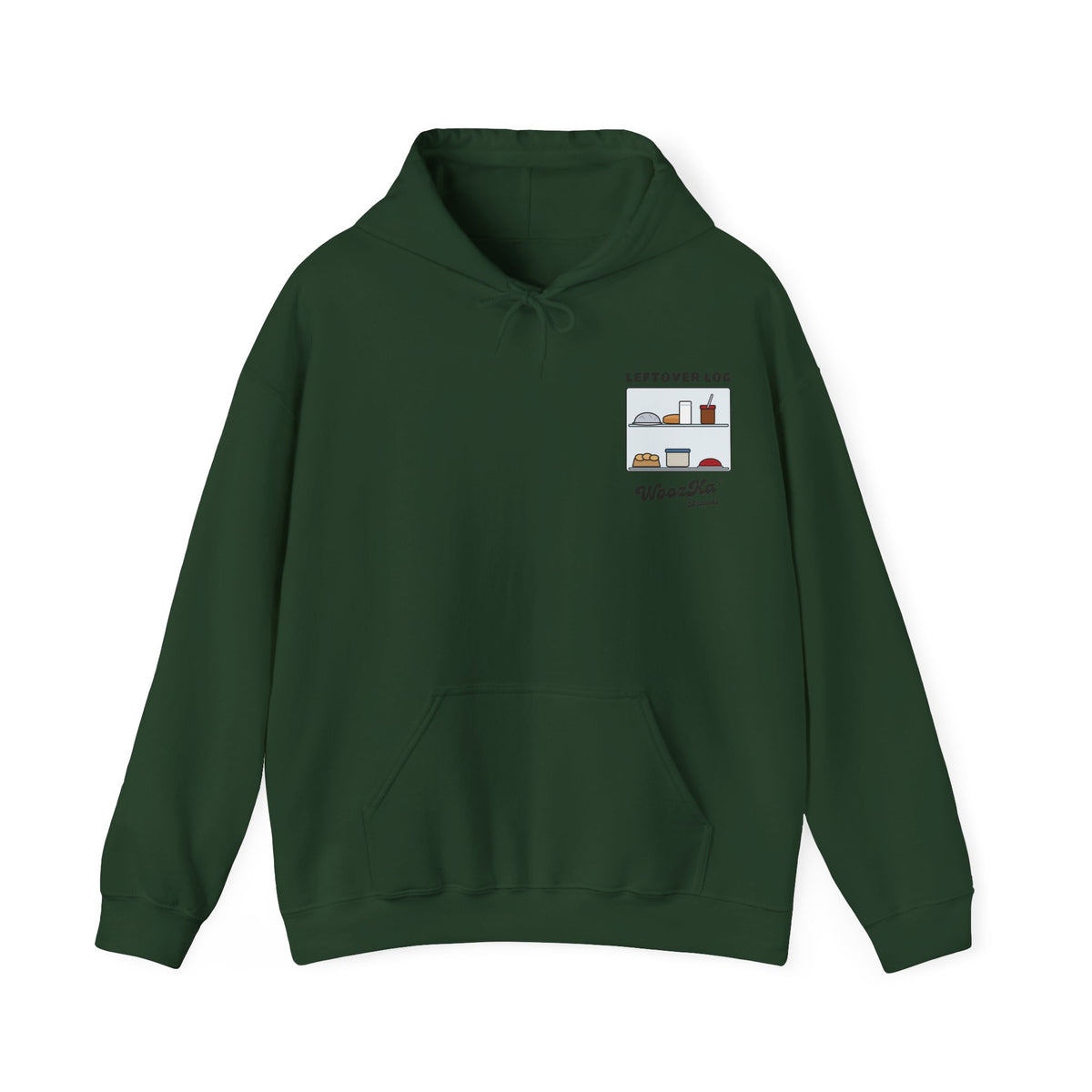 WoozKa Brands Funny Thanksgiving Leftovers Hoodie, Turkey Pie Back Print
