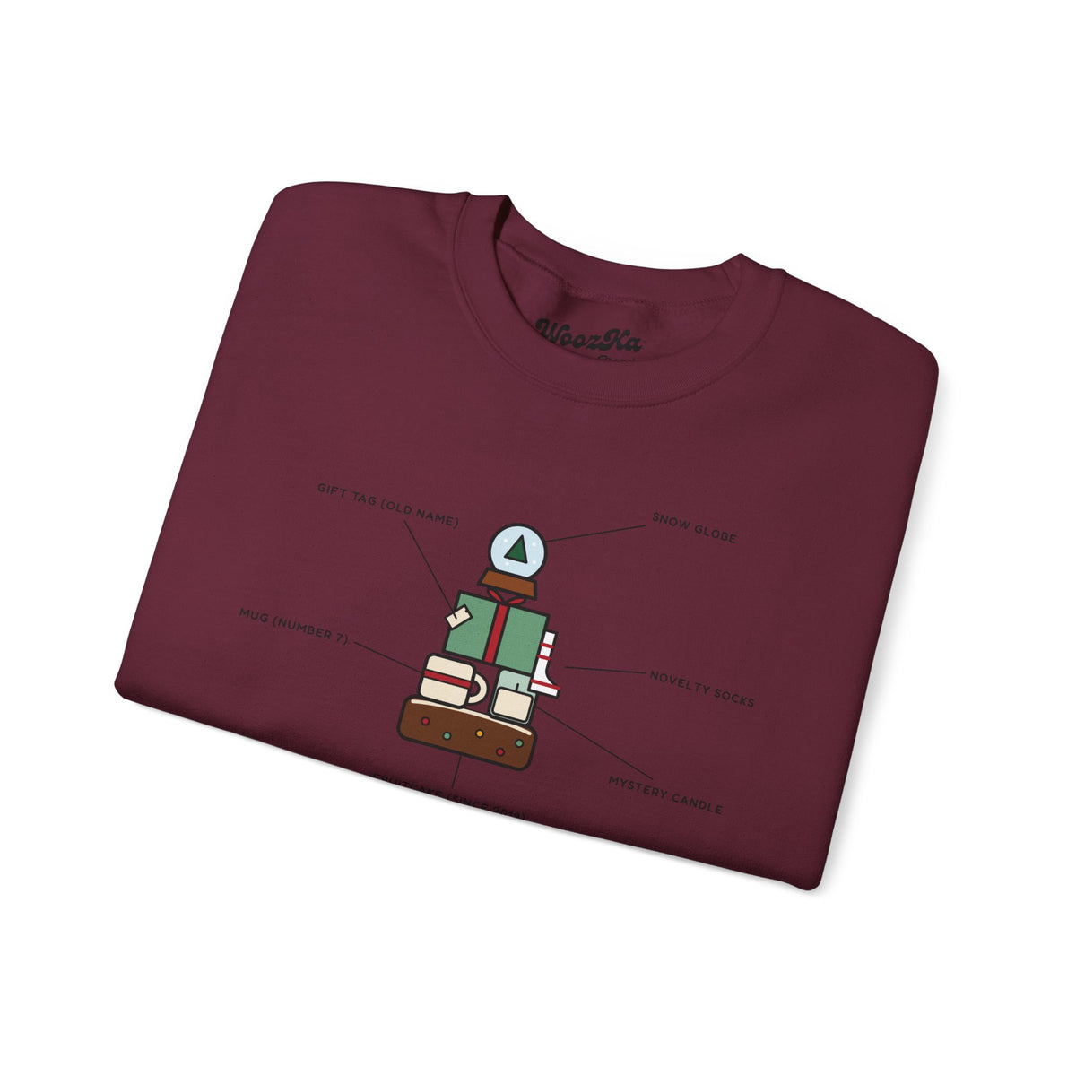 WoozKa Brands Funny Christmas Sweatshirt, Regift Office Party Front Print