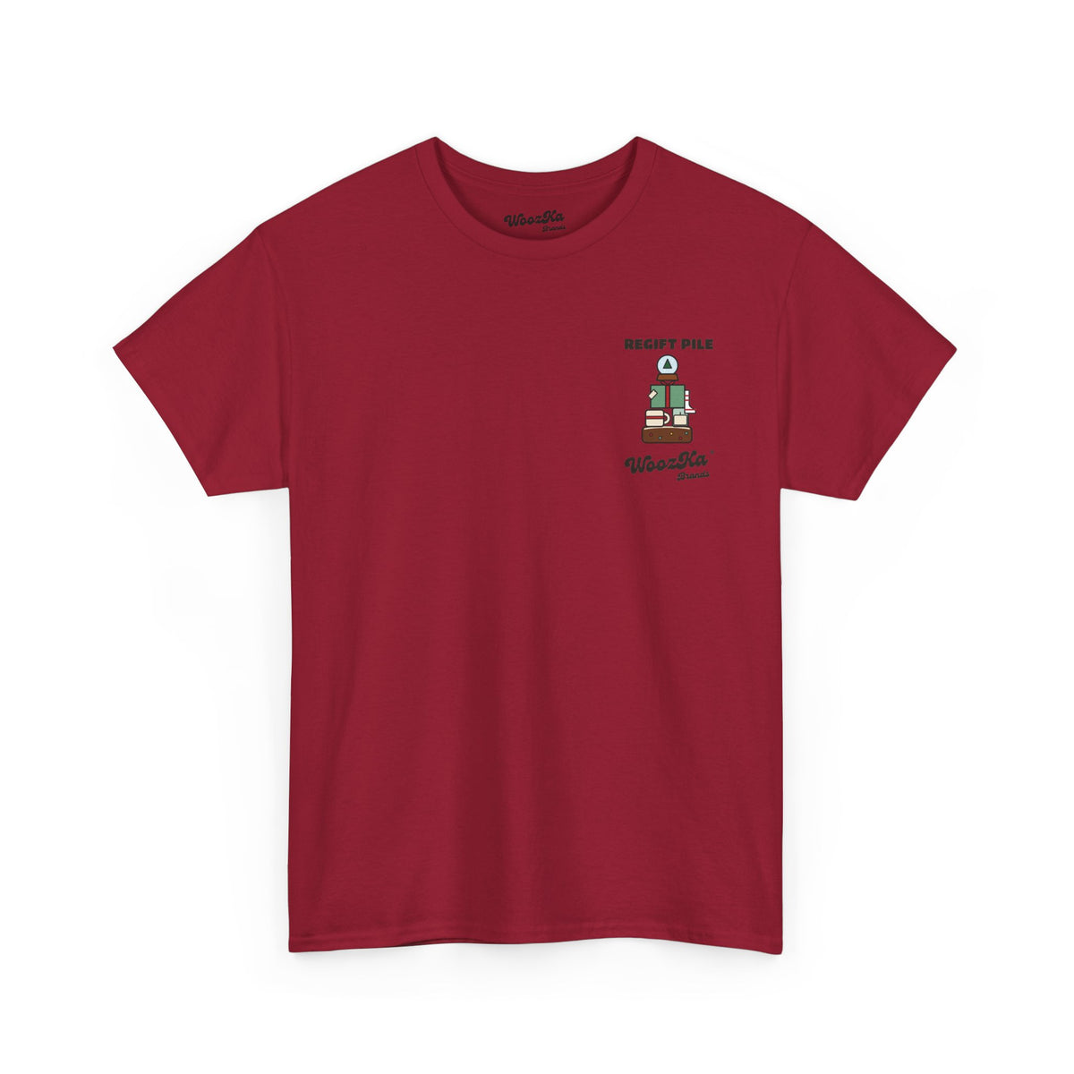 WoozKa Brands Funny Christmas T-Shirt, Regift Office Party Back Print