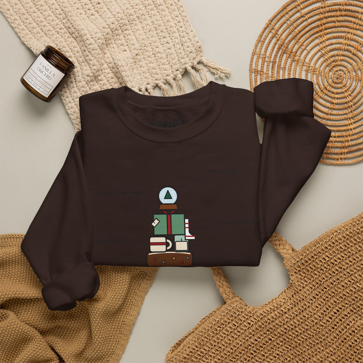 WoozKa Brands Funny Christmas Sweatshirt, Regift Office Party Front Print