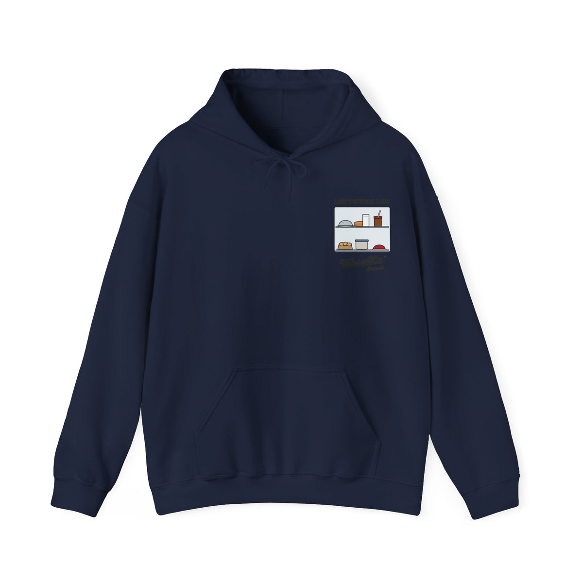 WoozKa Brands Funny Thanksgiving Leftovers Hoodie, Turkey Pie Back Print