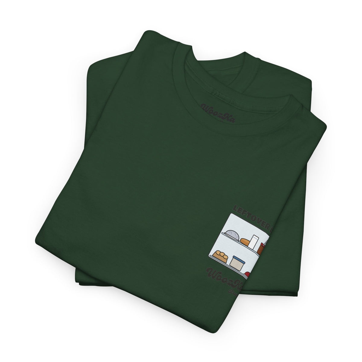 WoozKa Brands Funny Thanksgiving Leftovers T-Shirt, Turkey Pie Back Print