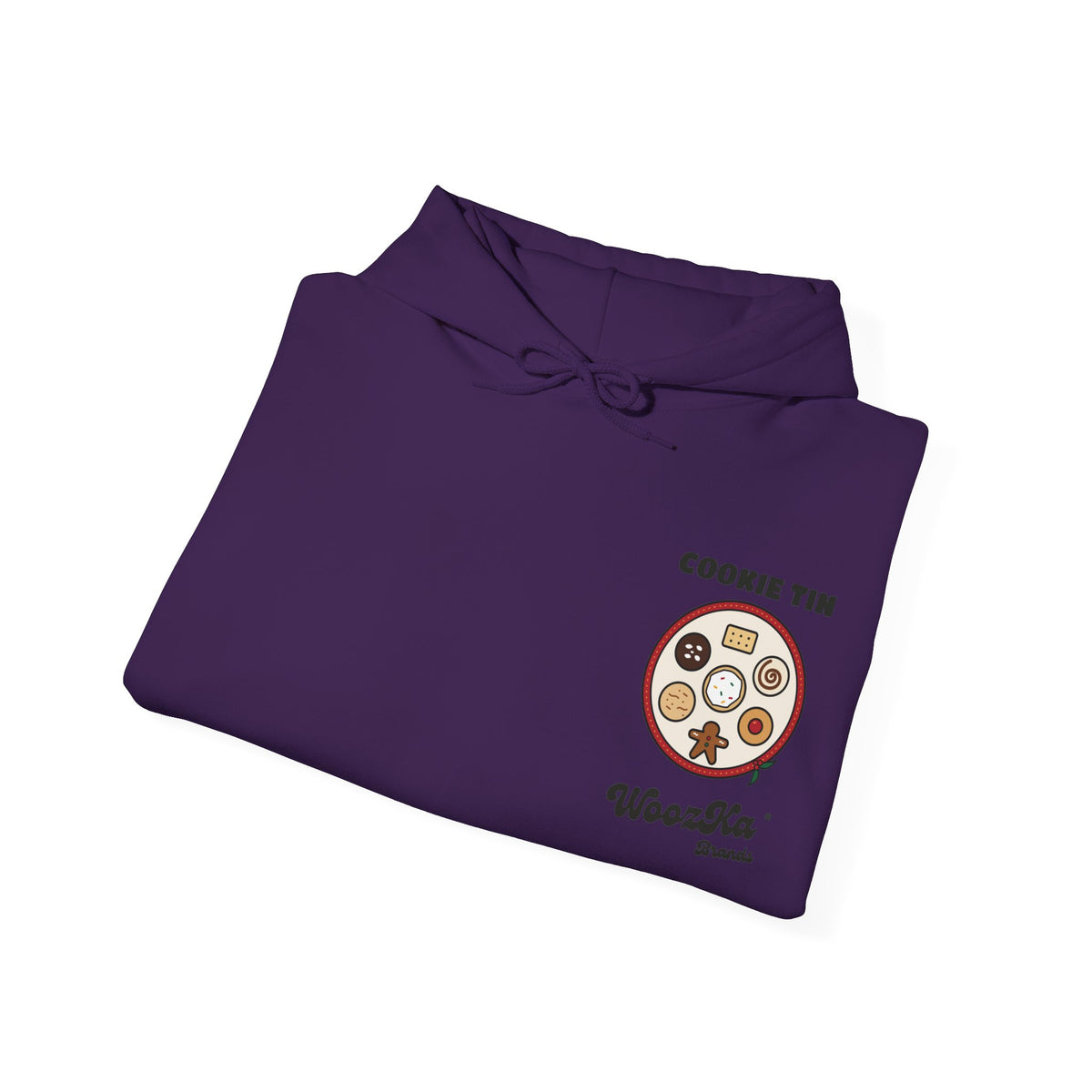 WoozKa Brands Christmas Cookie Hoodie, Holiday Baking Back Print
