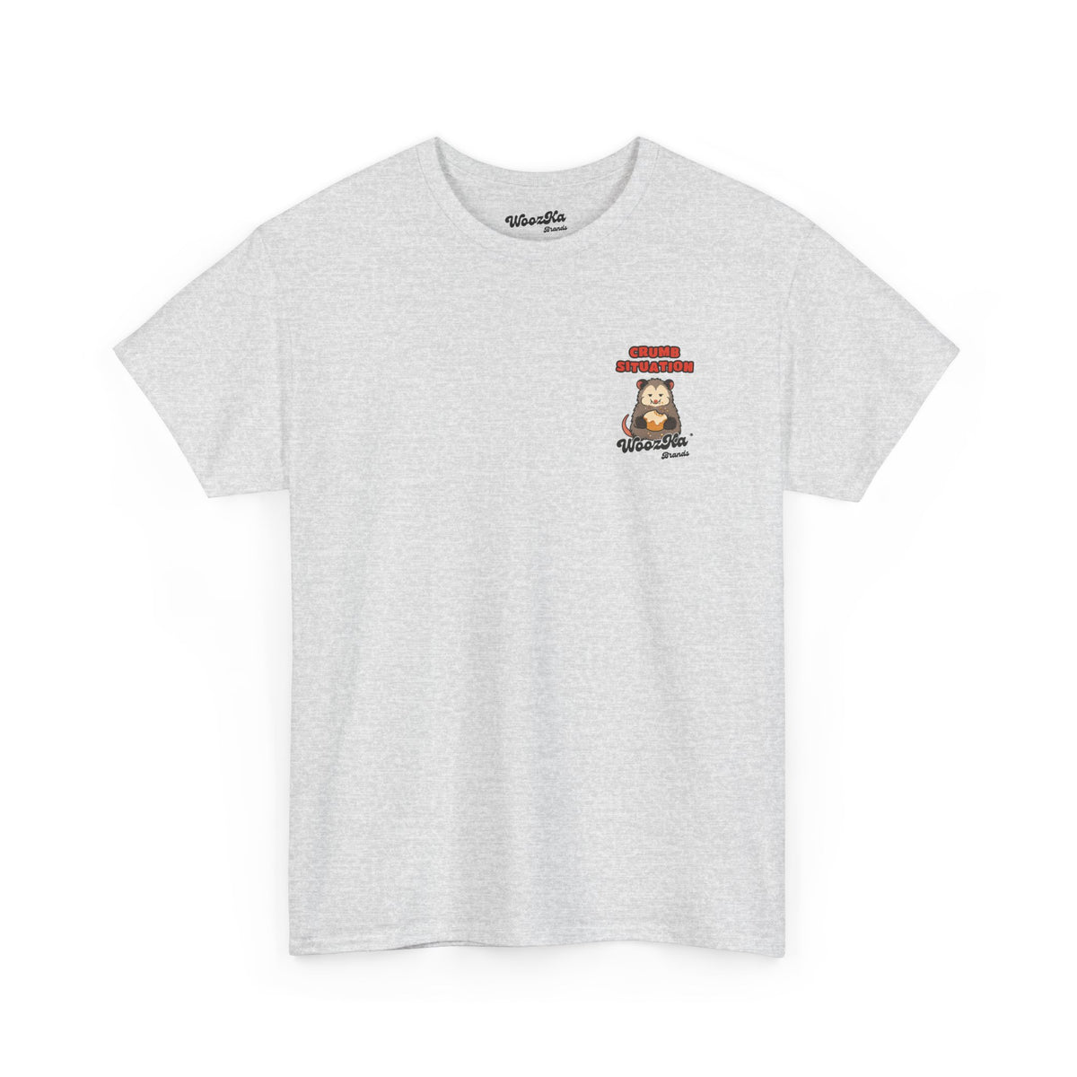 WoozKa Brands Funny Possum T-Shirt, Cute Opossum Pastry Back Print
