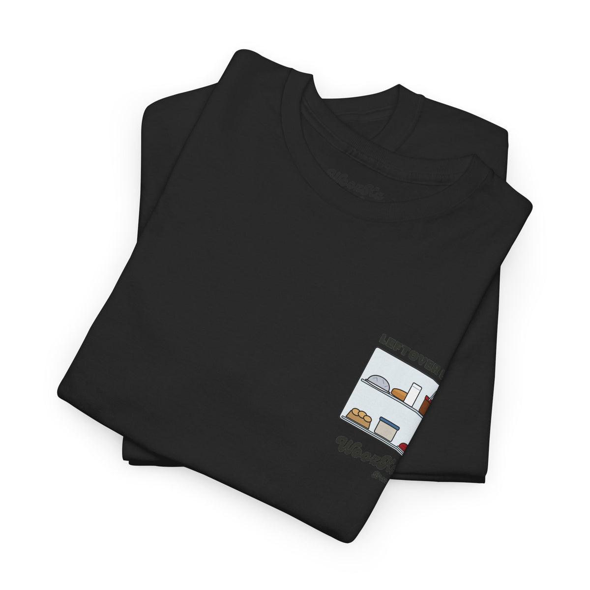 WoozKa Brands Funny Thanksgiving Leftovers T-Shirt, Turkey Pie Back Print
