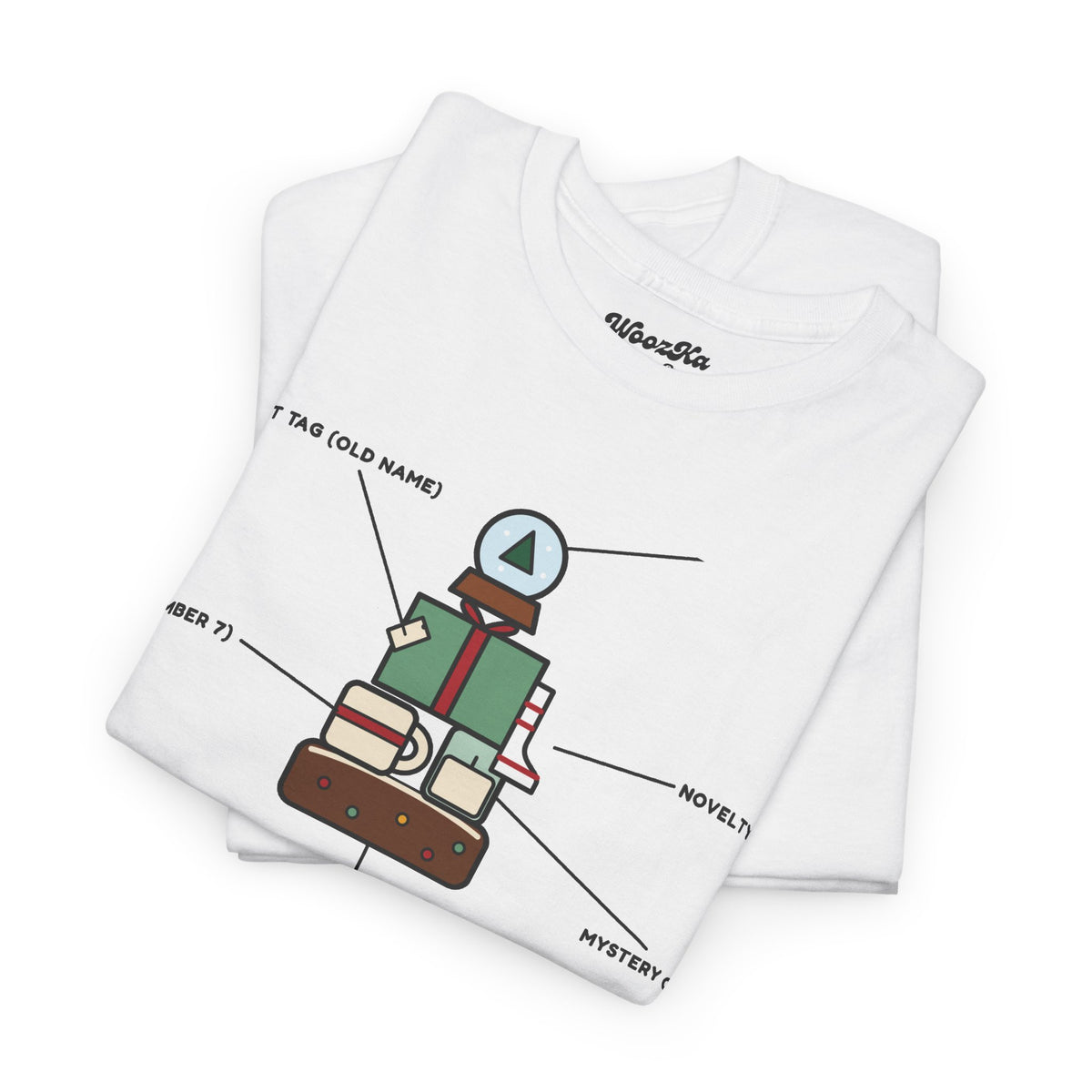 WoozKa Brands Funny Christmas T-Shirt, Regift Office Party Front Print