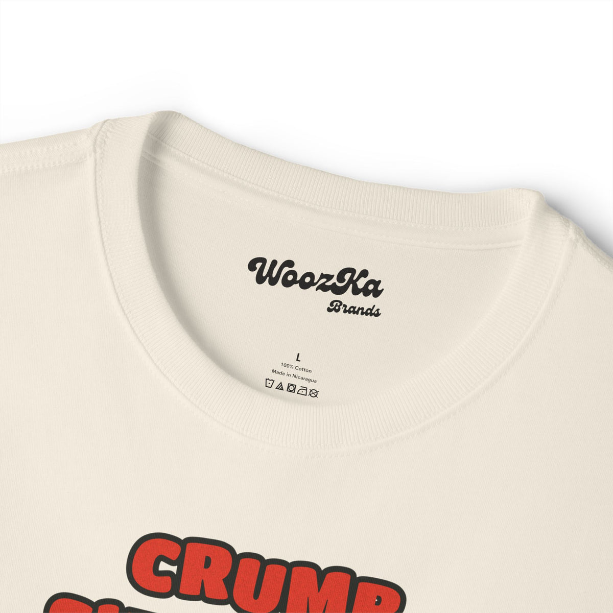 WoozKa Brands Crumb Situation Opossum Oversized Boxy T-Shirt, Front Graphic