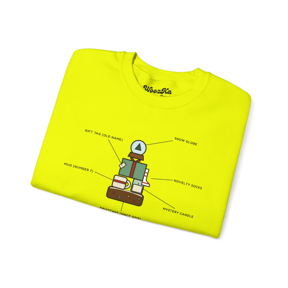 WoozKa Brands Funny Christmas Sweatshirt, Regift Office Party Front Print