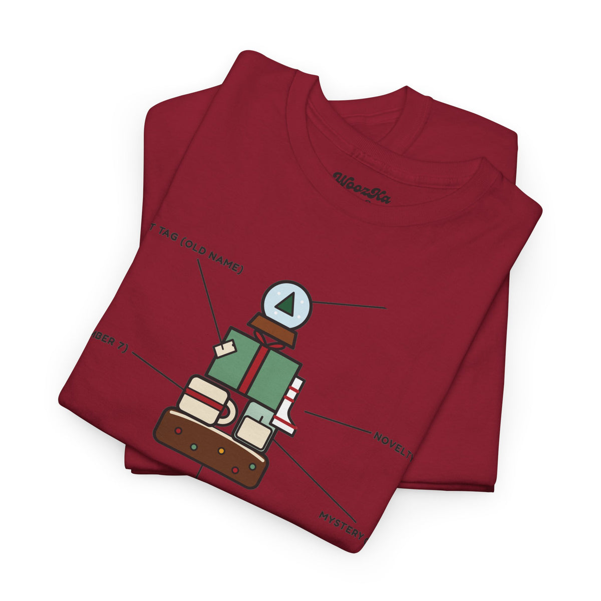 WoozKa Brands Funny Christmas T-Shirt, Regift Office Party Front Print