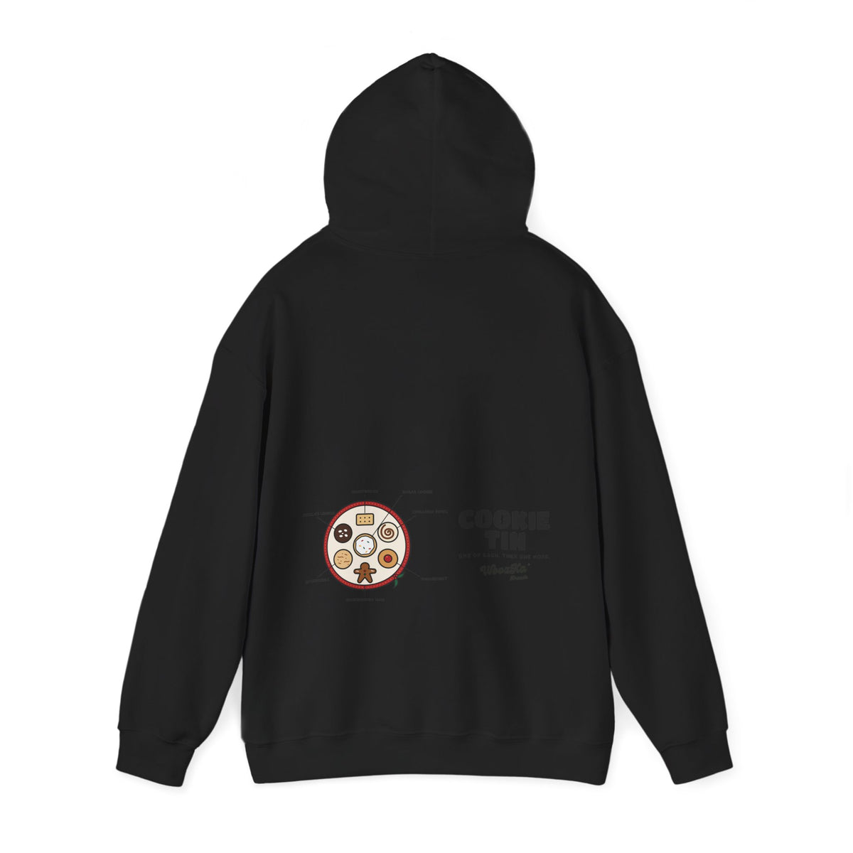 WoozKa Brands Christmas Cookie Hoodie, Holiday Baking Wide Back Print