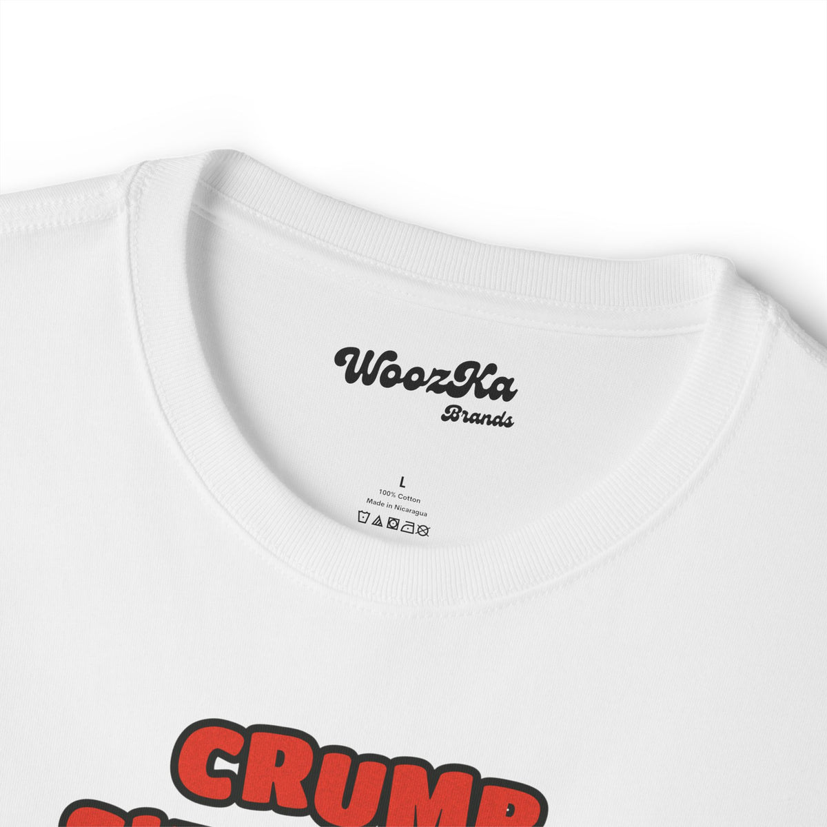 WoozKa Brands Crumb Situation Opossum Oversized Boxy T-Shirt, Front Graphic