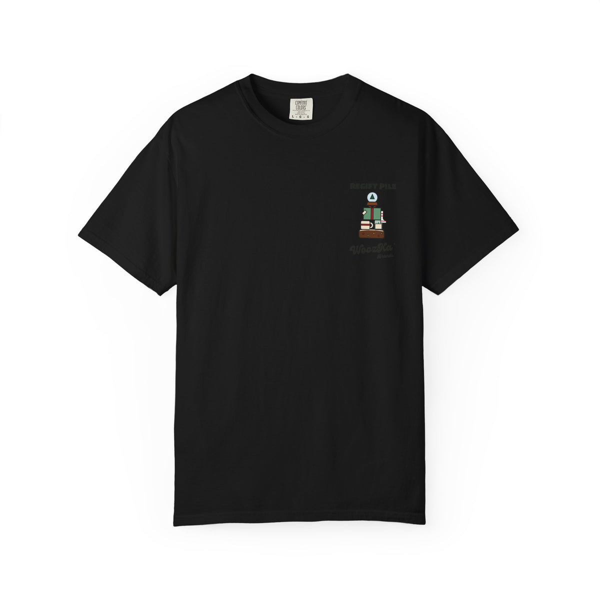 WoozKa Brands Funny Christmas Heavyweight Tee, Regift Office Back Print