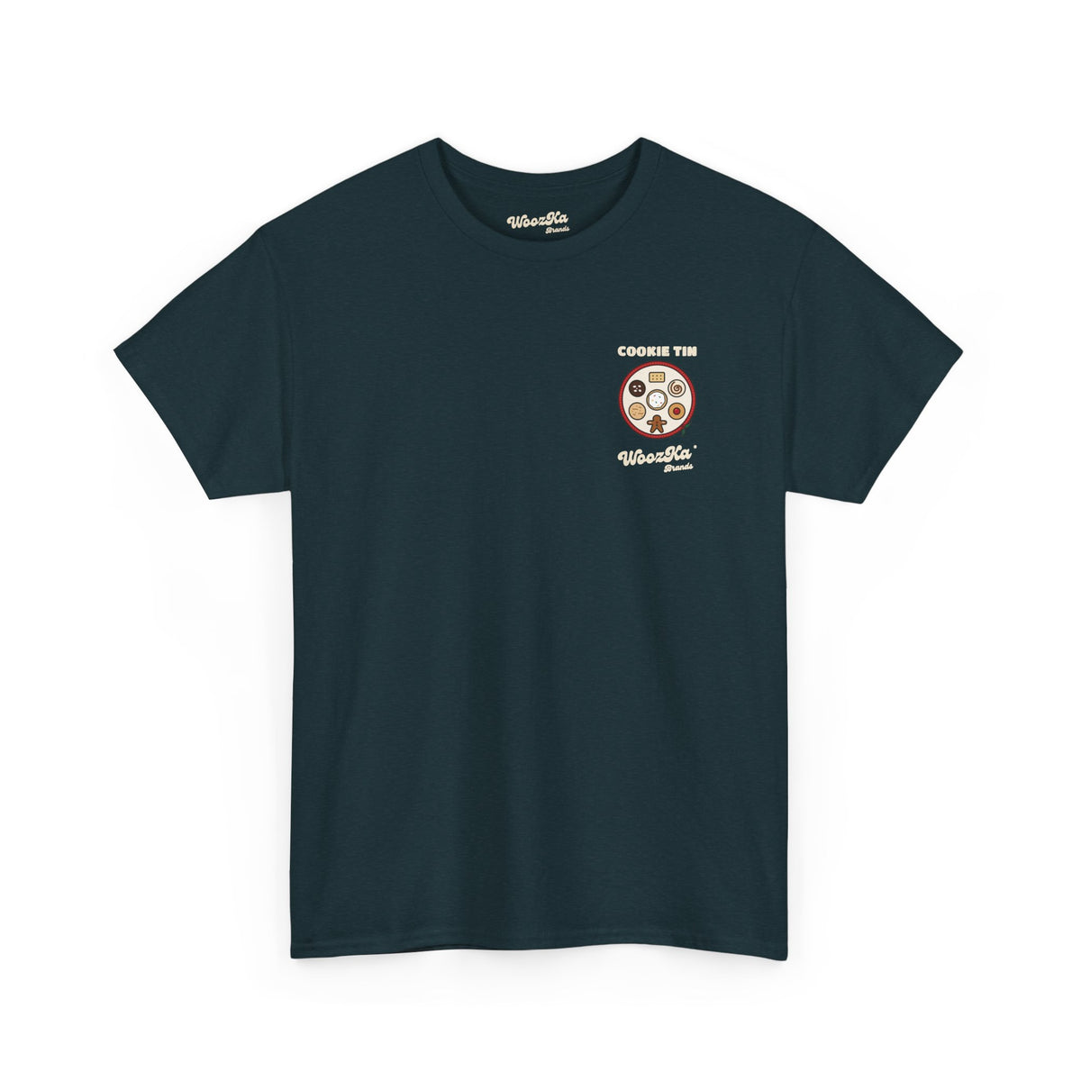 WoozKa Brands Christmas Cookie T-Shirt, Holiday Baking Back Print