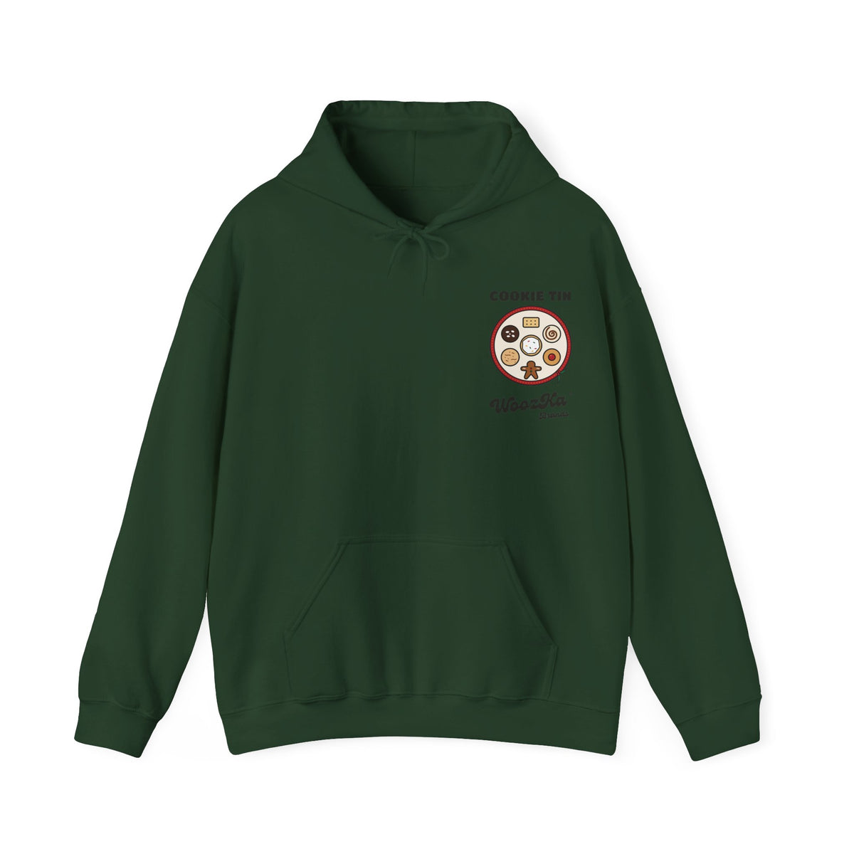 WoozKa Brands Christmas Cookie Hoodie, Holiday Baking Back Print