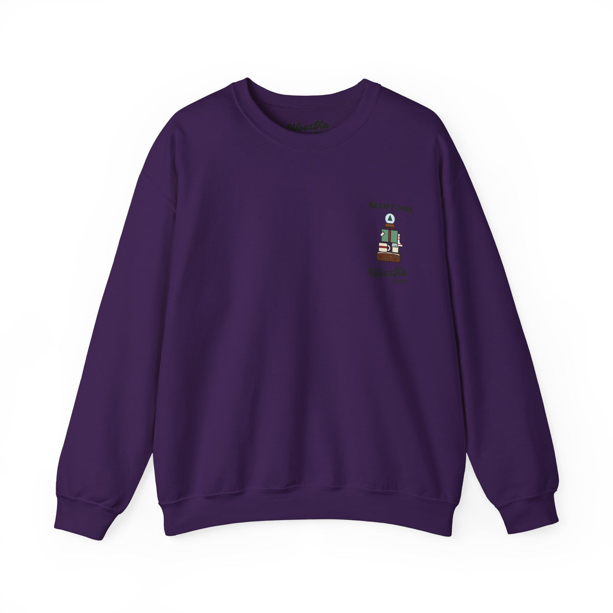 WoozKa Brands Funny Christmas Sweatshirt, Regift Office Party Back Print