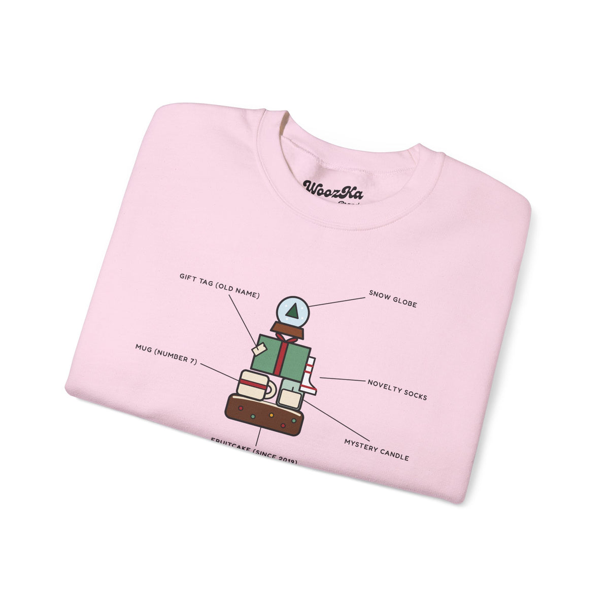WoozKa Brands Funny Christmas Sweatshirt, Regift Office Party Front Print
