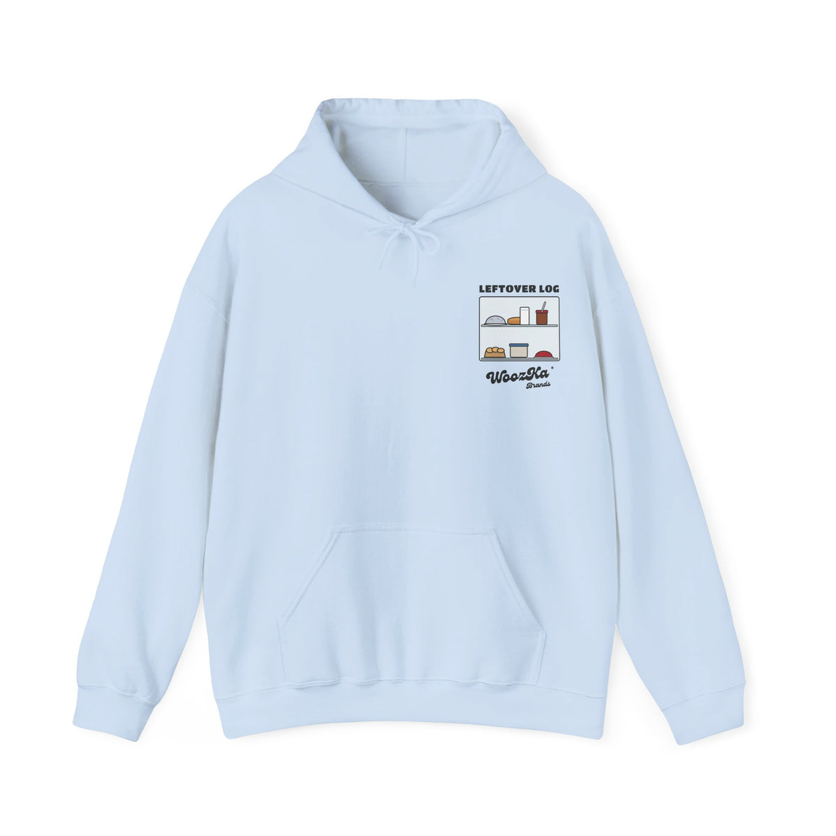 WoozKa Brands Funny Thanksgiving Leftovers Hoodie, Turkey Pie Back Print