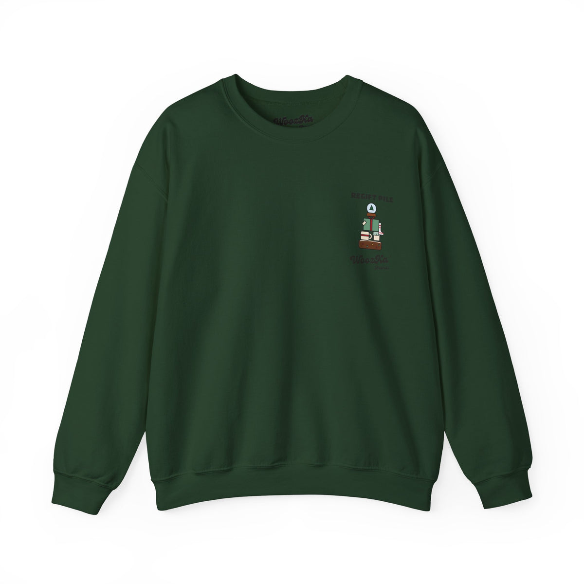 WoozKa Brands Funny Christmas Sweatshirt, Regift Office Party Back Print