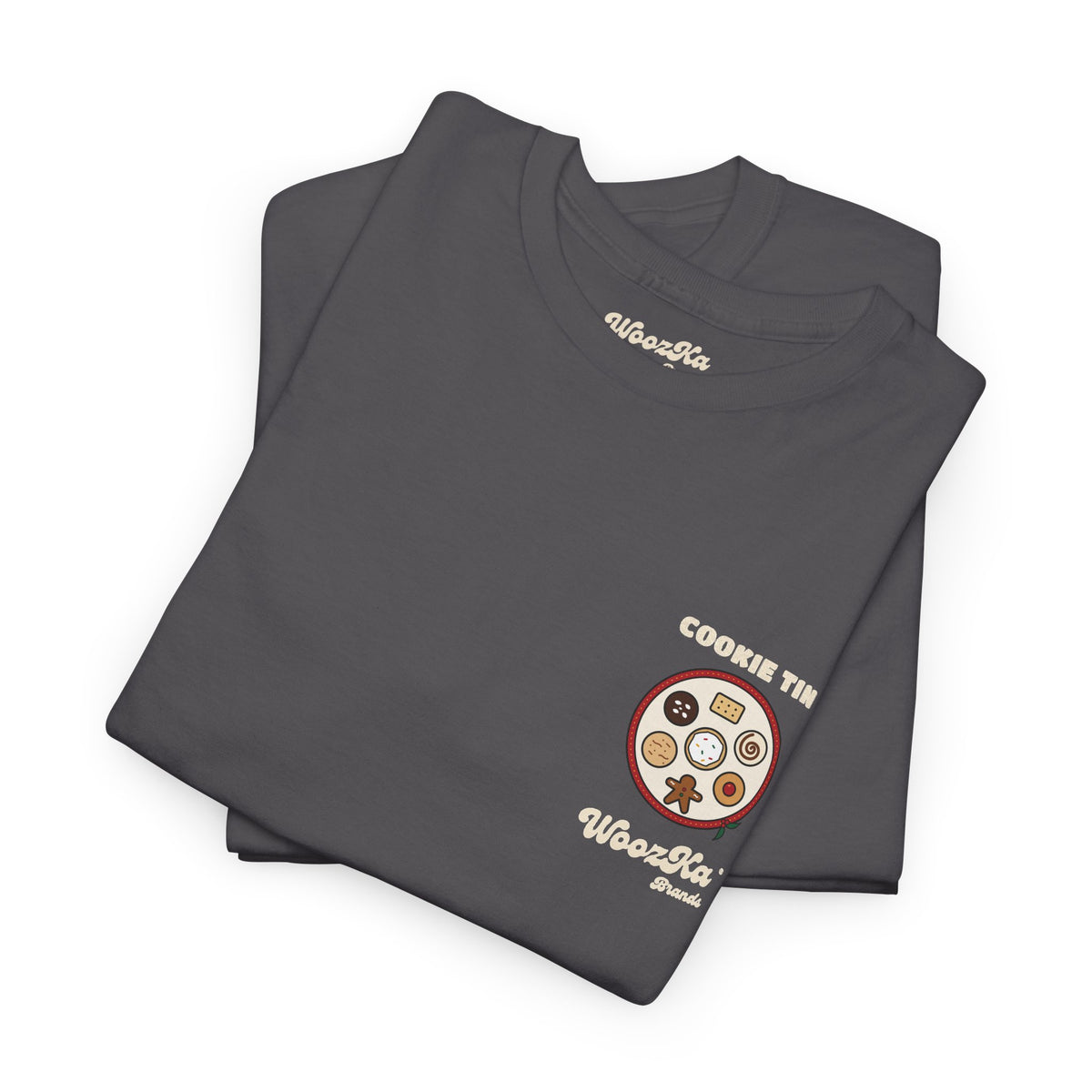WoozKa Brands Christmas Cookie T-Shirt, Holiday Baking Back Print