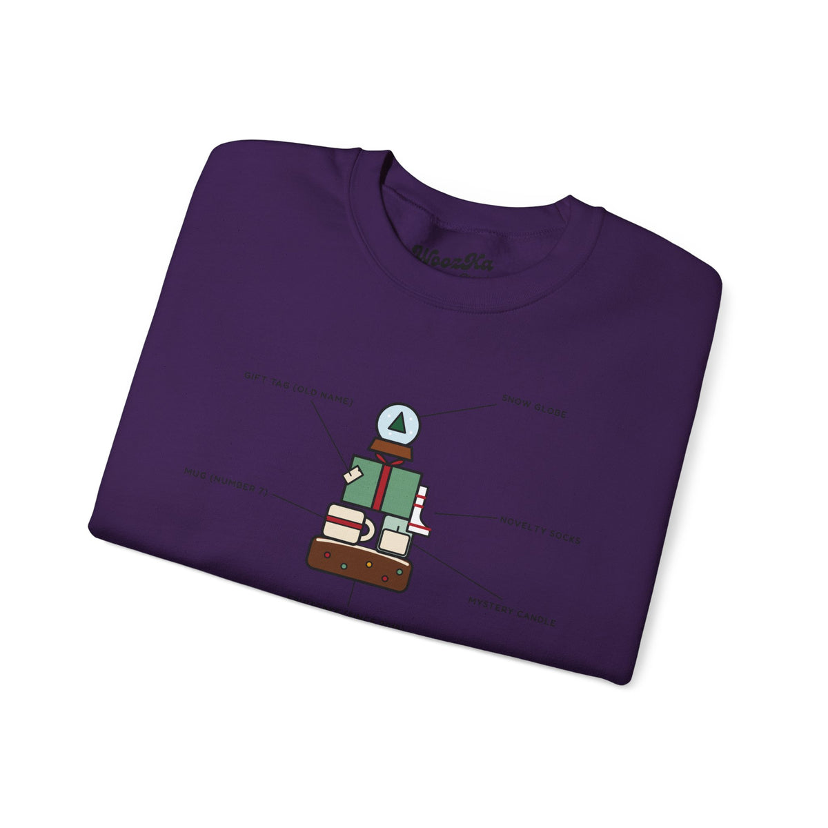 WoozKa Brands Funny Christmas Sweatshirt, Regift Office Party Front Print