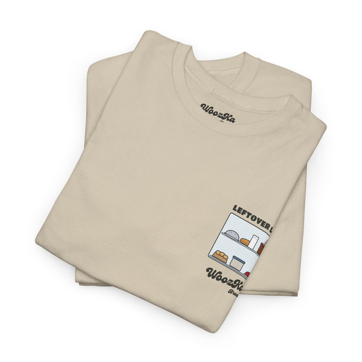 WoozKa Brands Funny Thanksgiving Leftovers T-Shirt, Turkey Pie Back Print