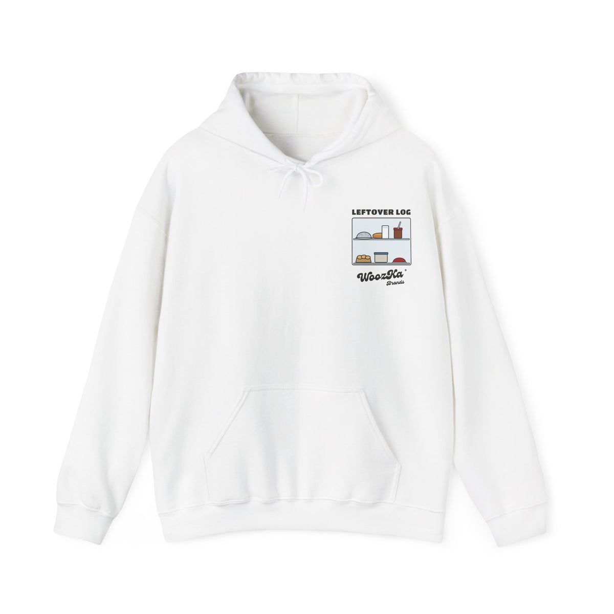 WoozKa Brands Funny Thanksgiving Leftovers Hoodie, Turkey Pie Back Print