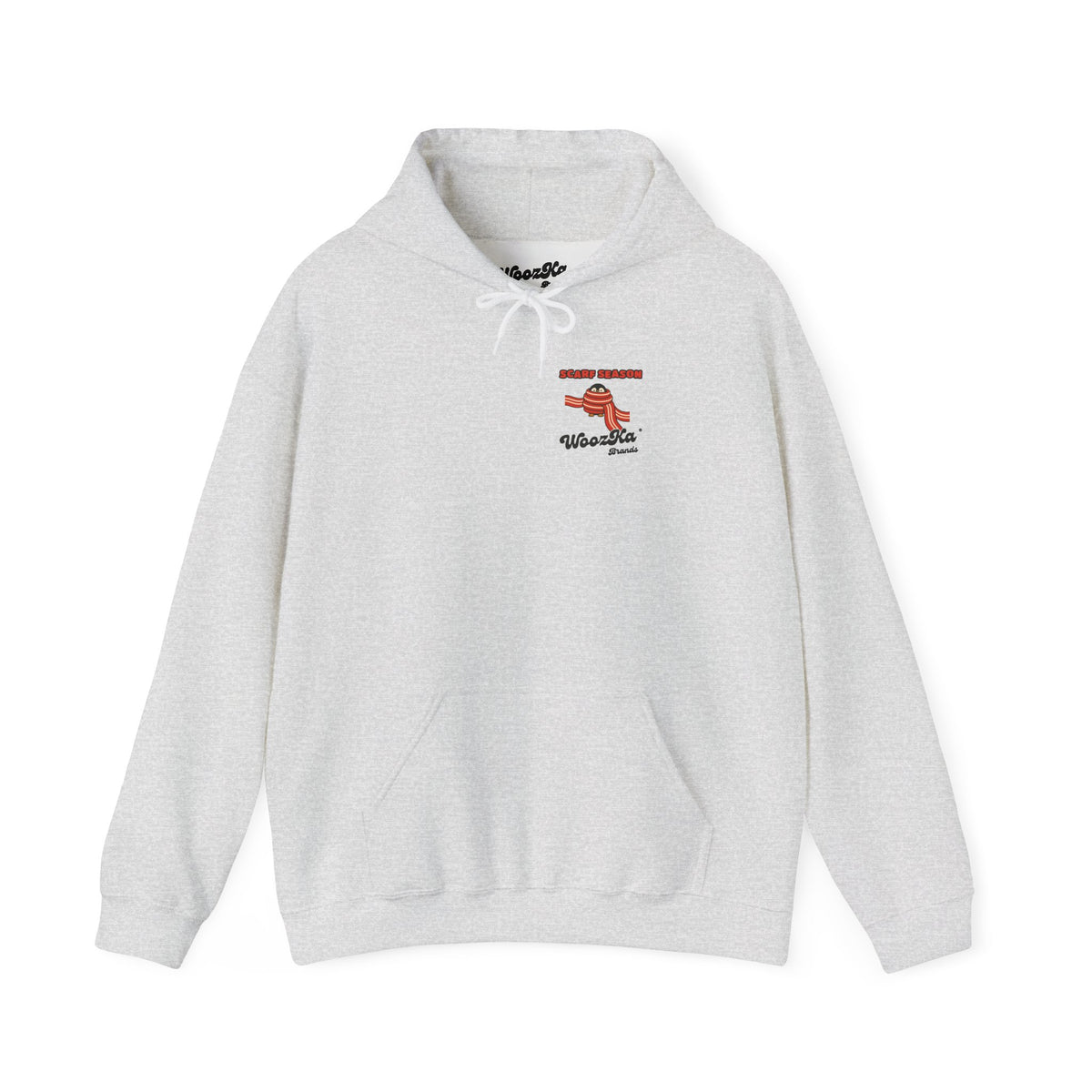 WoozKa Brands Scarf Season Penguin Hoodie, Wide Back Graphic
