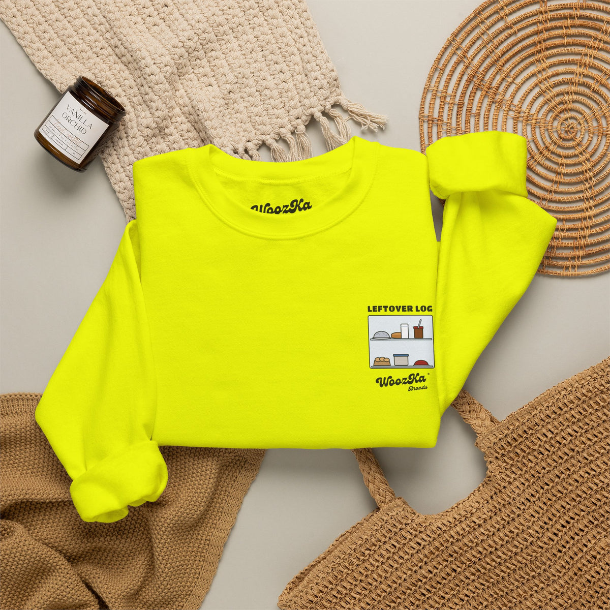 WoozKa Brands Funny Thanksgiving Leftovers Sweatshirt, Back Print