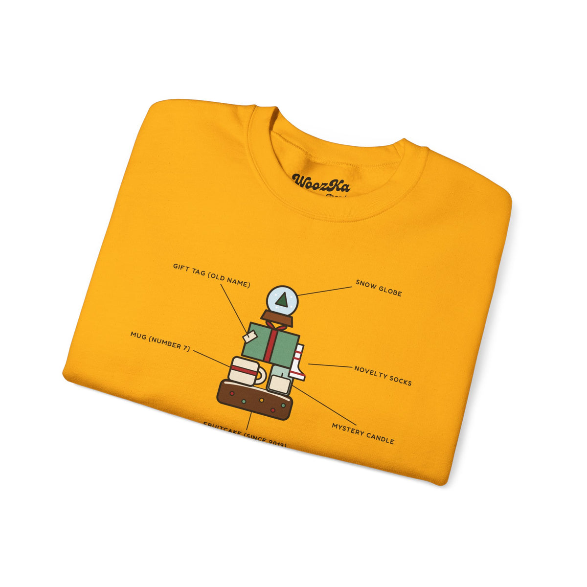 WoozKa Brands Funny Christmas Sweatshirt, Regift Office Party Front Print
