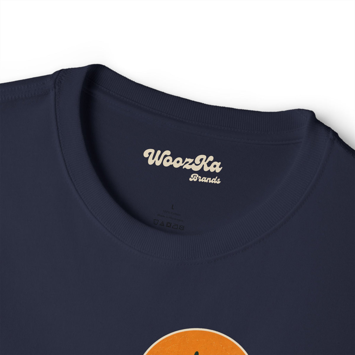 WoozKa Brands Camp Coffee Camping Oversized Boxy T-Shirt, Front Graphic