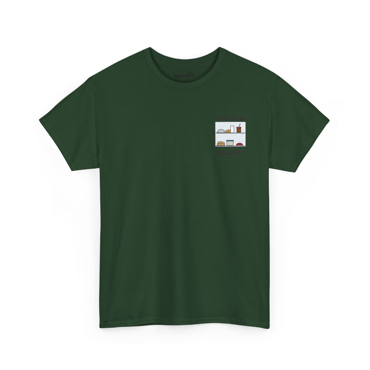 WoozKa Brands Funny Thanksgiving Leftovers T-Shirt, Turkey Pie Back Print