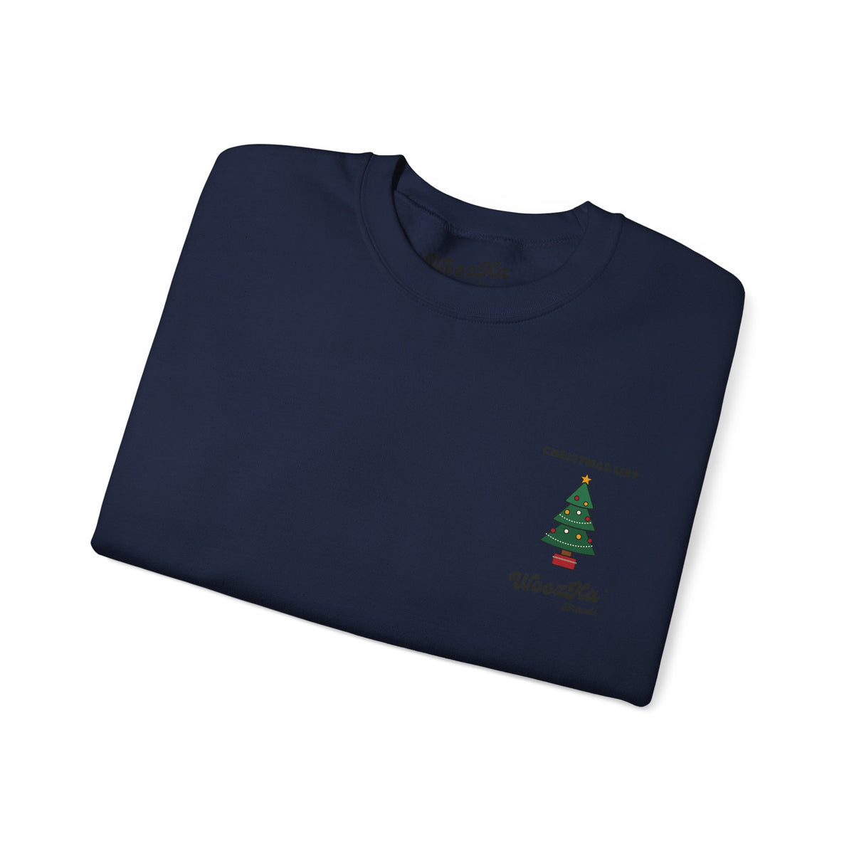 WoozKa Brands Cute Christmas Tree Sweatshirt, Holiday List Back Print